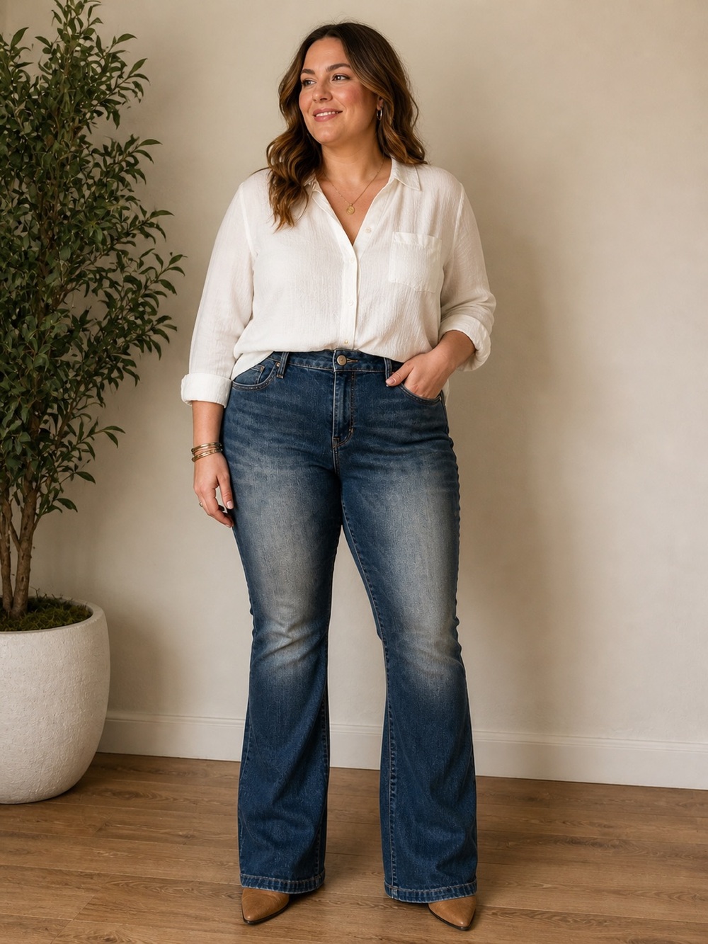 GAP 1969 Mid Rise Flare Jeans Vintage Wash Women’s 32R Bootcut Denim
